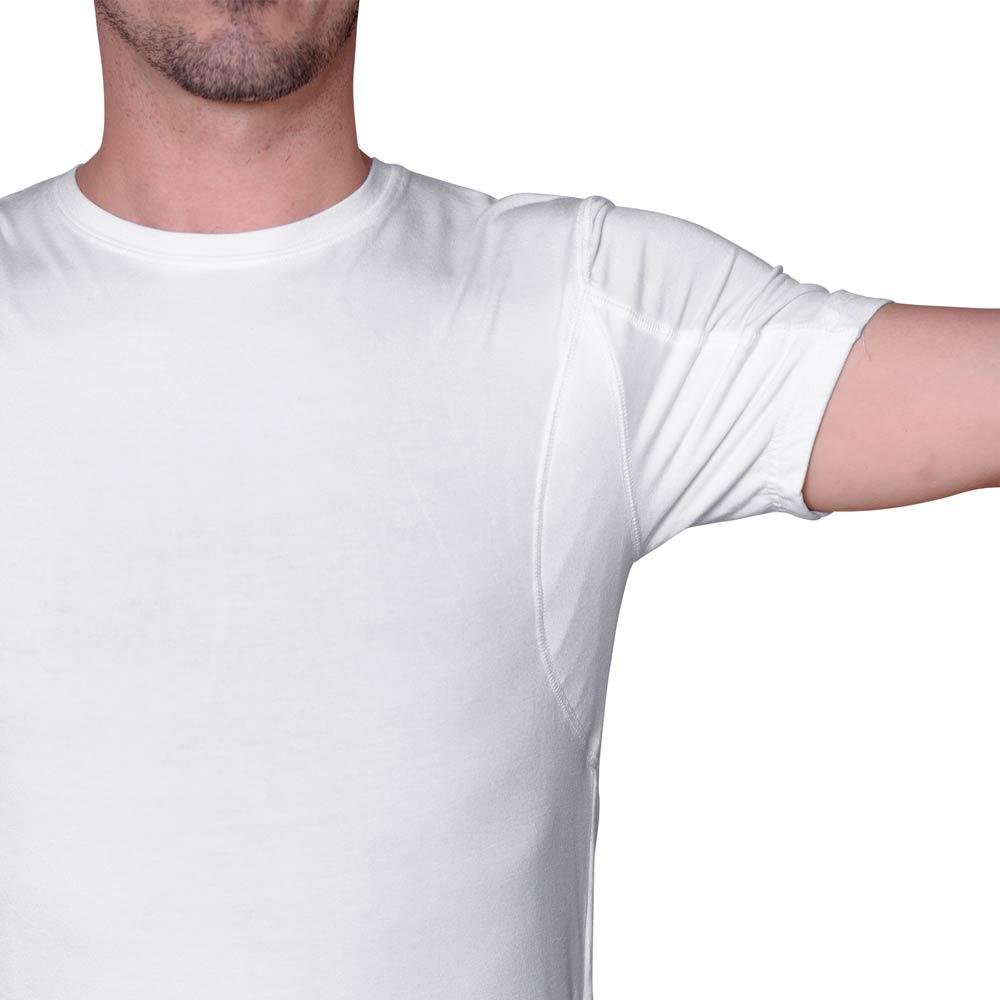 Men's Crew Neck Undershirt for Back Sweating Sweatshield Undershirt UK