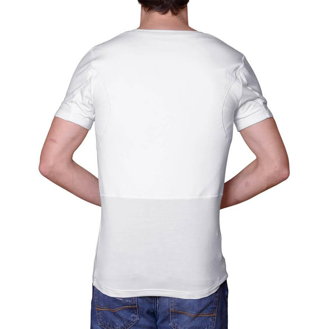 Men s Back Sweat Proof Undershirt for Back Sweating V Neck
